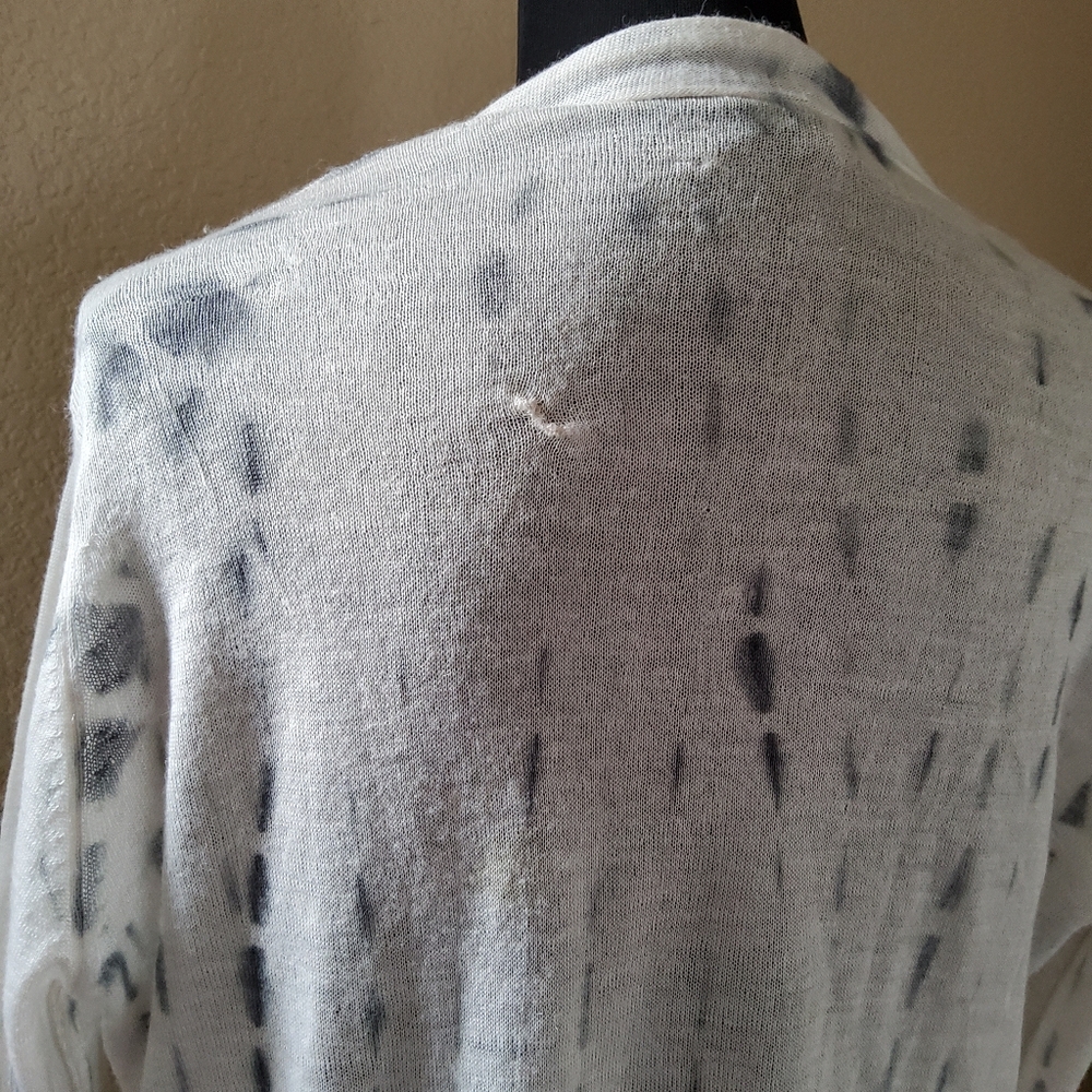 Eileen Fisher Alpaca Silk Drape Tie Die Cardigan Size L - Picture 12 of 14
